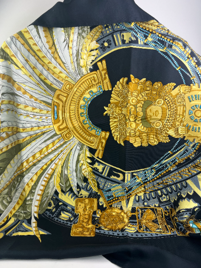 Vintage Hermes scarf, Hermes Wrap, Egyptian Feathers, Hermes Silk Scarf, Made in France, women scarf, Silk Scarves, Head scarf, Gift for her