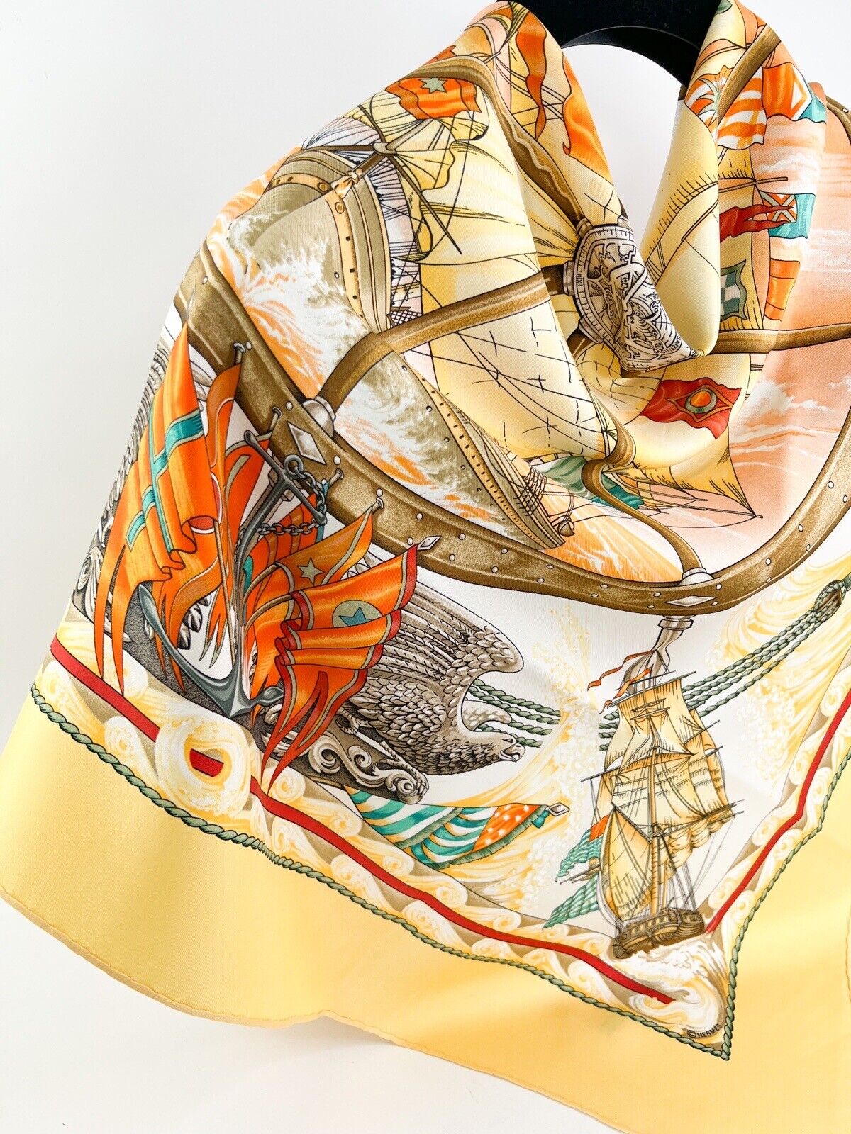 Hermes Scarf Vintage Silk Scarf 