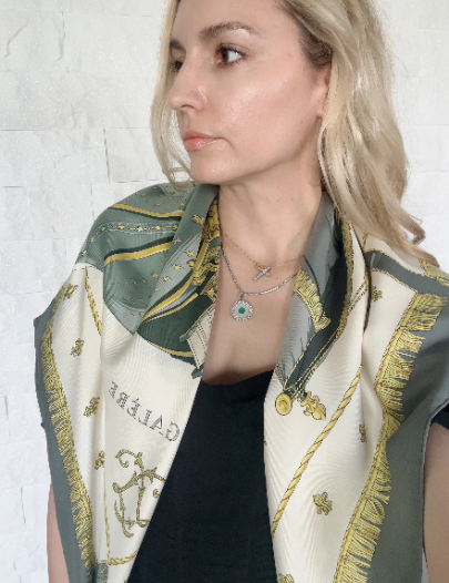 Vintage Hermes scarf, "La Reale Vue du Carrosse", Vintage Hermes Wrap , Silk scarf, made in France, Gift for her, Silk Scarves