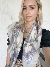 Vintage Hermes scarf, Vintage Scarves, Hermes Wrap, "Egypte", Made in France , Horse scarf, Silk Scarves, Gift for her, Personalised Gifts