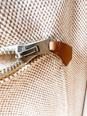 Vintage HERMES Bag Made In France, Vintage Tote Bag, Tote MM New Fourre-Tout Handbag, canvas Beige, Vintage Bags for Women, Bag Women