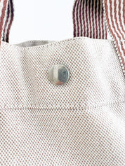Vintage HERMES Bag Made In France, Vintage Tote Bag, Tote MM New Fourre-Tout Handbag, canvas Beige, Vintage Bags for Women, Bag Women