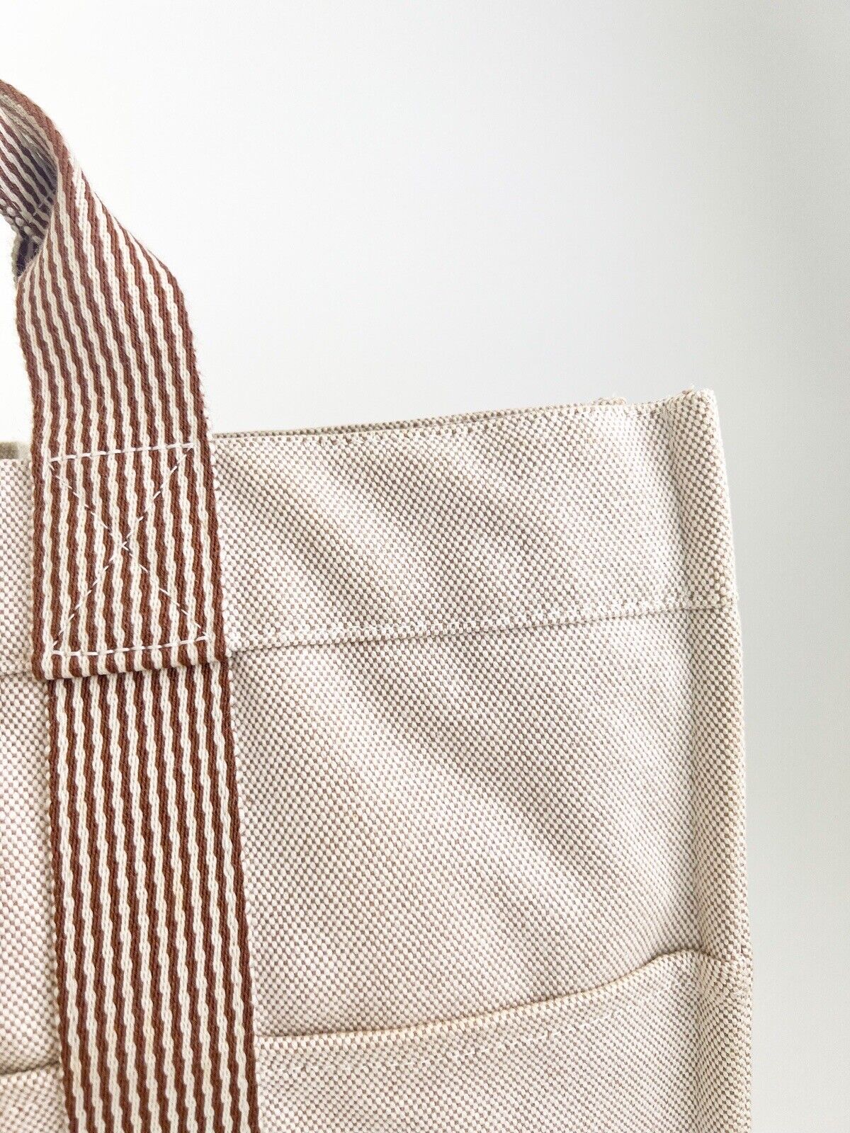 Vintage HERMES Bag Made In France, Vintage Tote Bag, Tote MM New Fourre-Tout Handbag, canvas Beige, Vintage Bags for Women, Bag Women