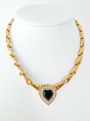 Nina Ricci Vintage Charm Necklace Choker Gold
