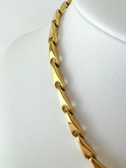 Nina Ricci Vintage Charm Necklace Choker Gold