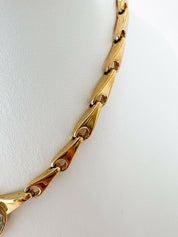 Nina Ricci Vintage Charm Necklace Choker Gold