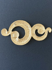 【SOLD OUT】YSL Yves Saint Laurent Vintage Massive Silver Tone Coil Spiral Brooch Pin