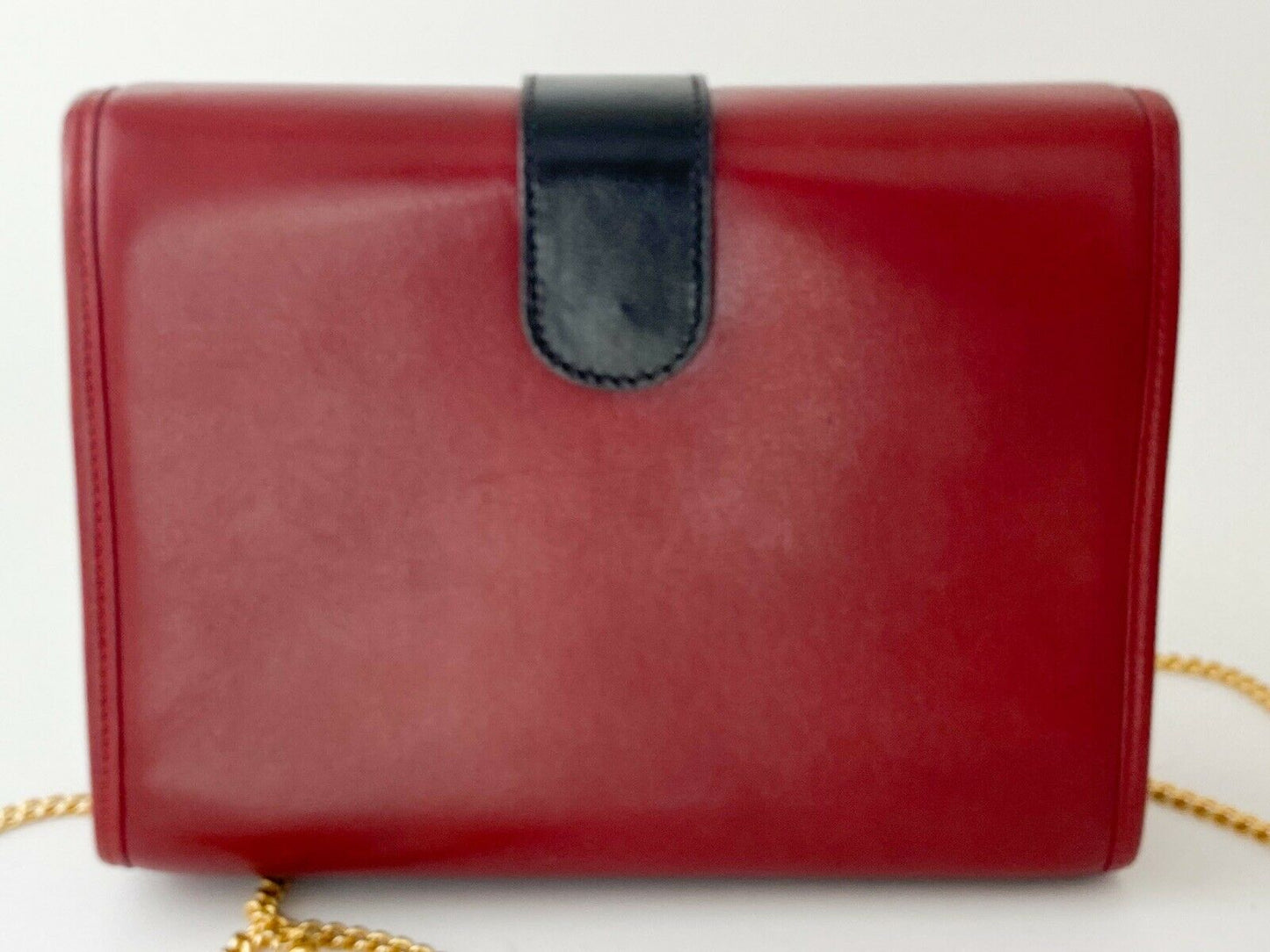 Karl Lagerfeld Made in France Vintage Red Shoulder Bag Clutch Cross Body Wax Seal Logo