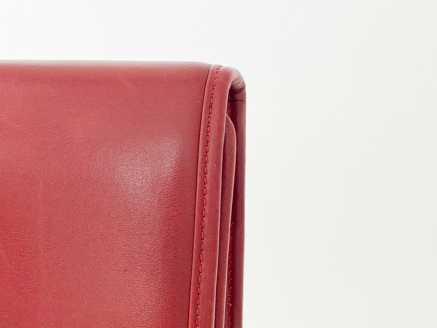 Karl Lagerfeld Made in France Vintage Red Shoulder Bag Clutch Cross Body Wax Seal Logo
