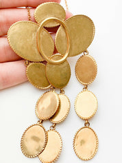 Celine Paris Made in Italy FW17  PHOBE PHILO Golden Brass & Silver Coin Necklace Vintage