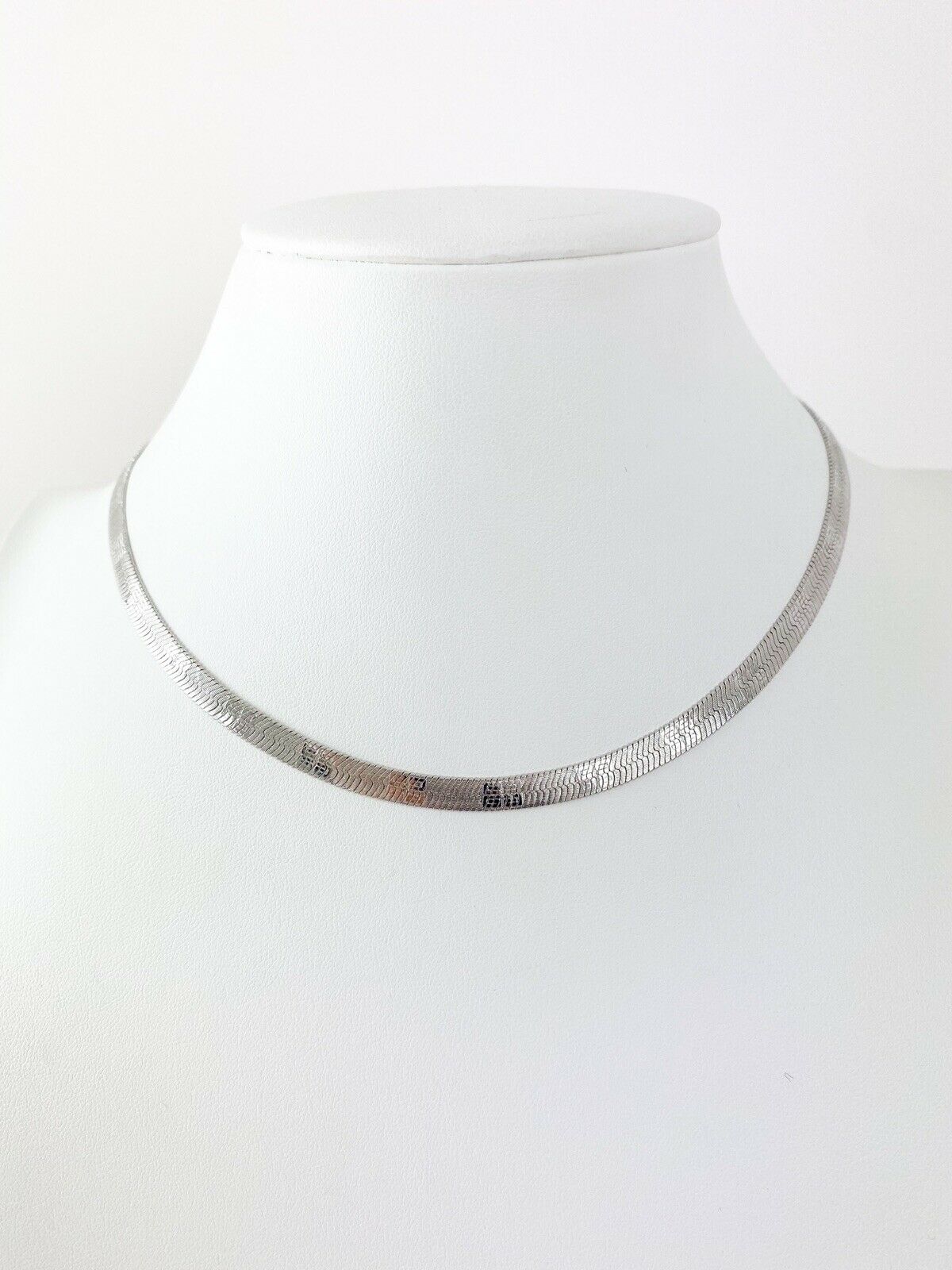 Givenchy Paris New York Vintage Silver Tone Logo Choker Chain Necklace