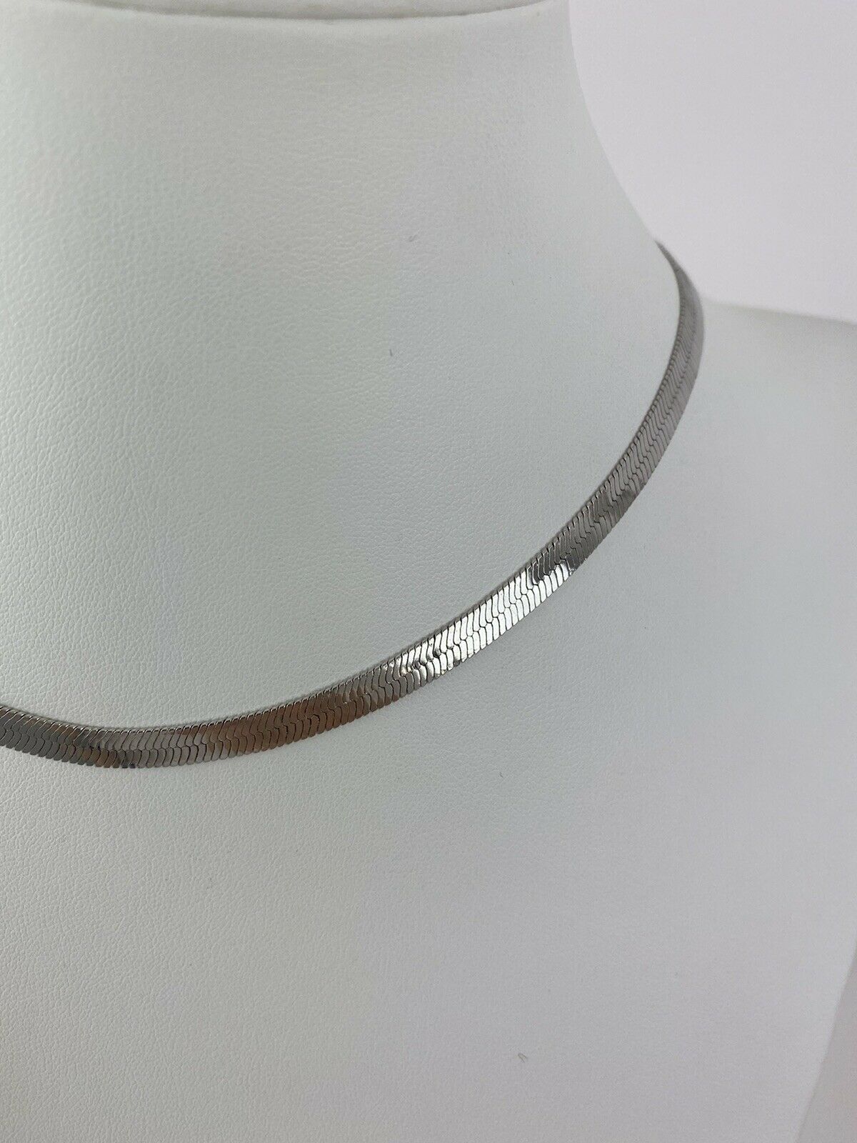 Givenchy Paris New York Vintage Silver Tone Logo Choker Chain Necklace