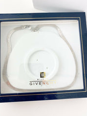 Givenchy Paris New York Vintage Silver Tone Logo Choker Chain Necklace