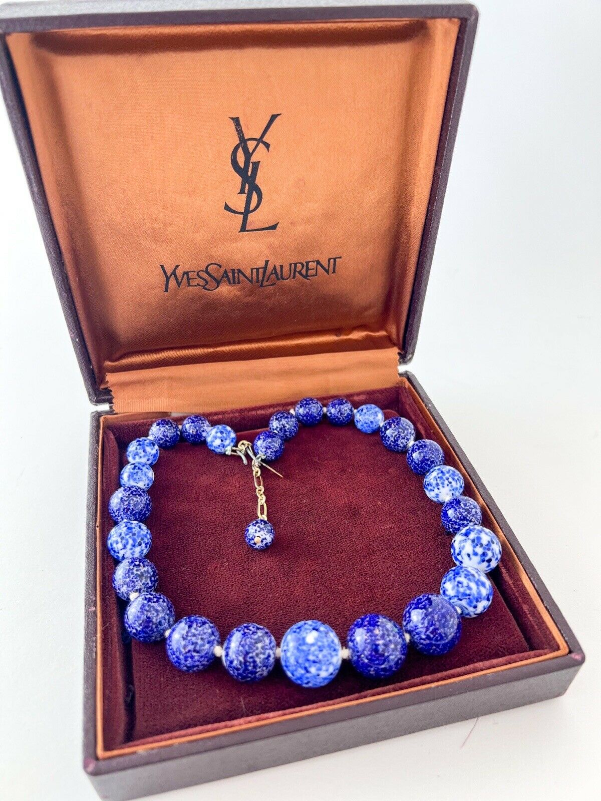 YSL Yves Saint Laurent Vintage Beaded Necklace