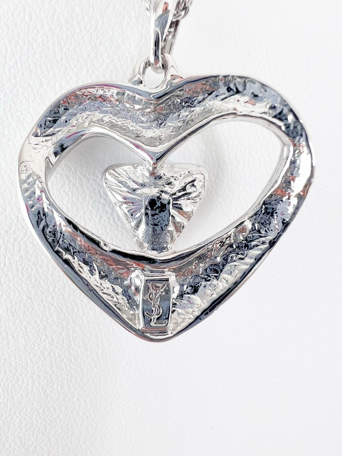YSL Yves Saint Laurent Vintage Necklace Silver