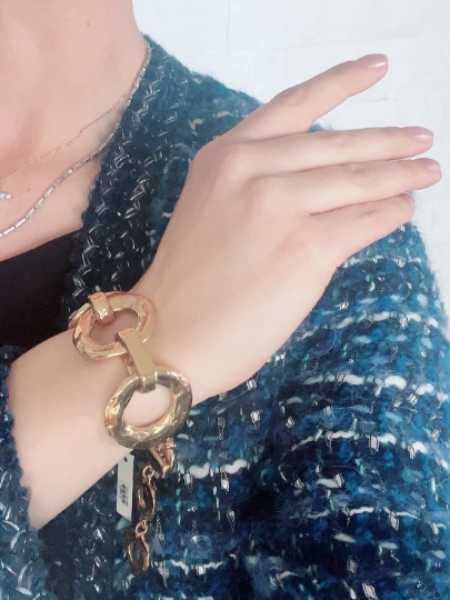 Vintage YSL Yves Saint Laurent, Vintage YSL Bracelet, Chain Bracelet, Link Bracelet, Gold Tone Bracelet, Vintage Jewelry, Gift for her