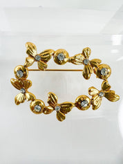 Authentic YSL Yves Saint Laurent Vintage Butterfly Brooch Pin by Robert Goossens