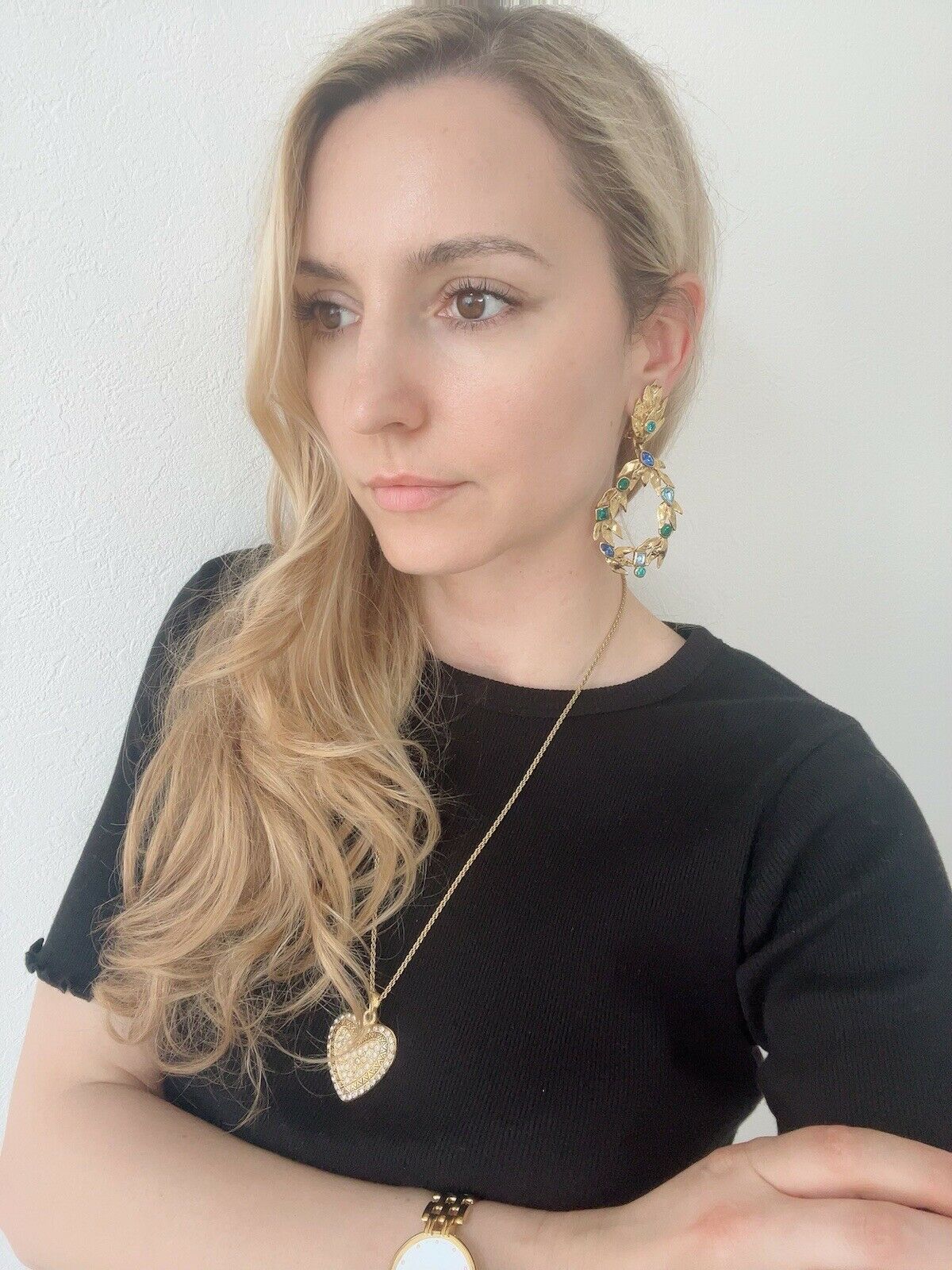 YSL Yves Saint Laurent  Vintage Dangle Earrings Women Jewelry