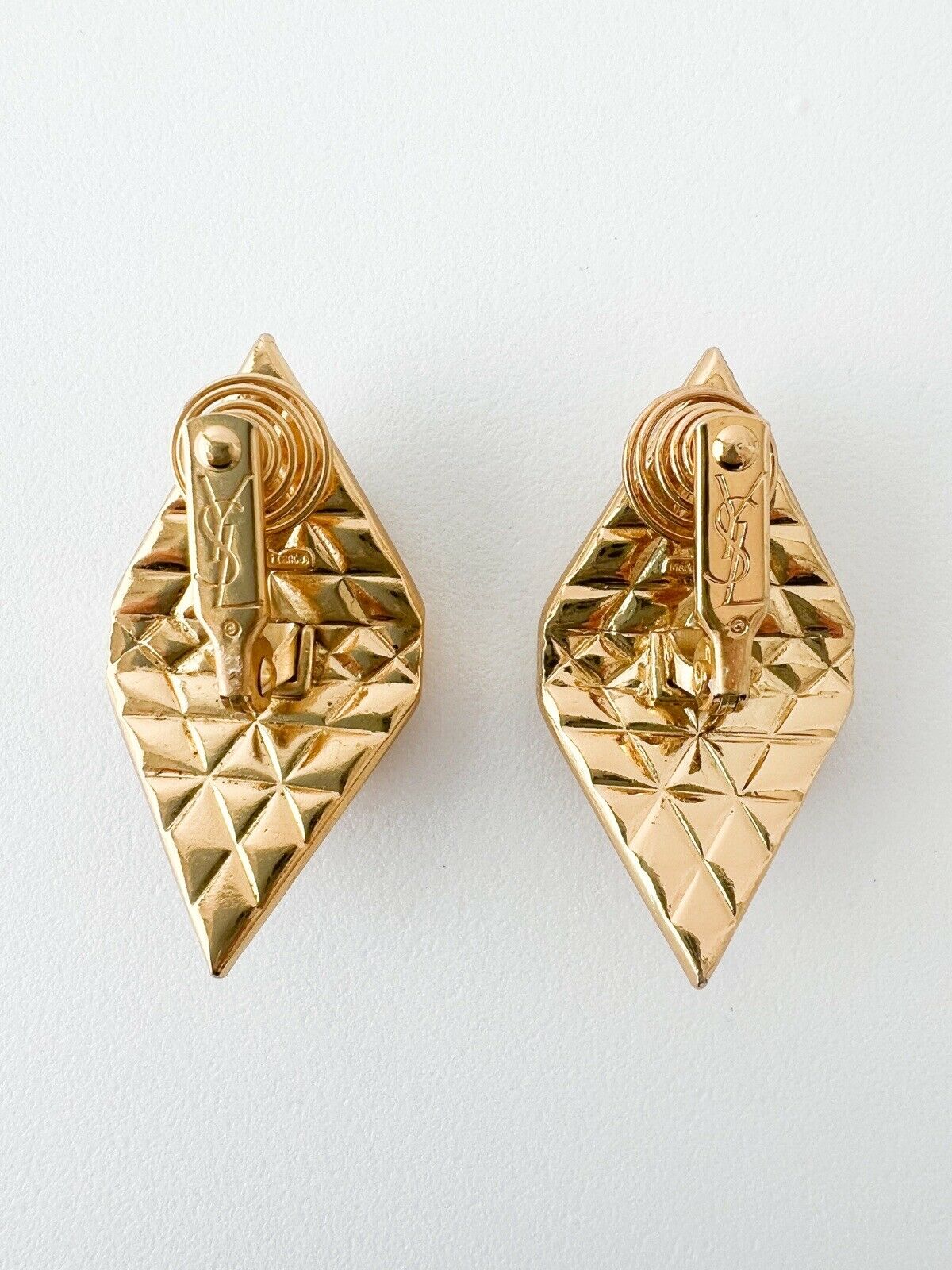 YSL Yves Saint Laurent Vintage Earrings Rhinestone