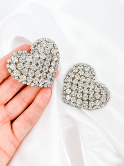 YSL Yves Saint Laurent Vintage Earrings Silver