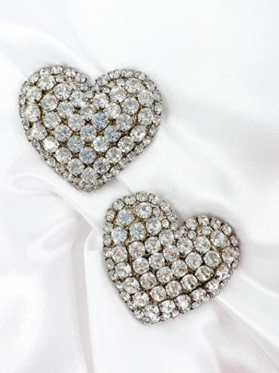 YSL Yves Saint Laurent Vintage Earrings Silver