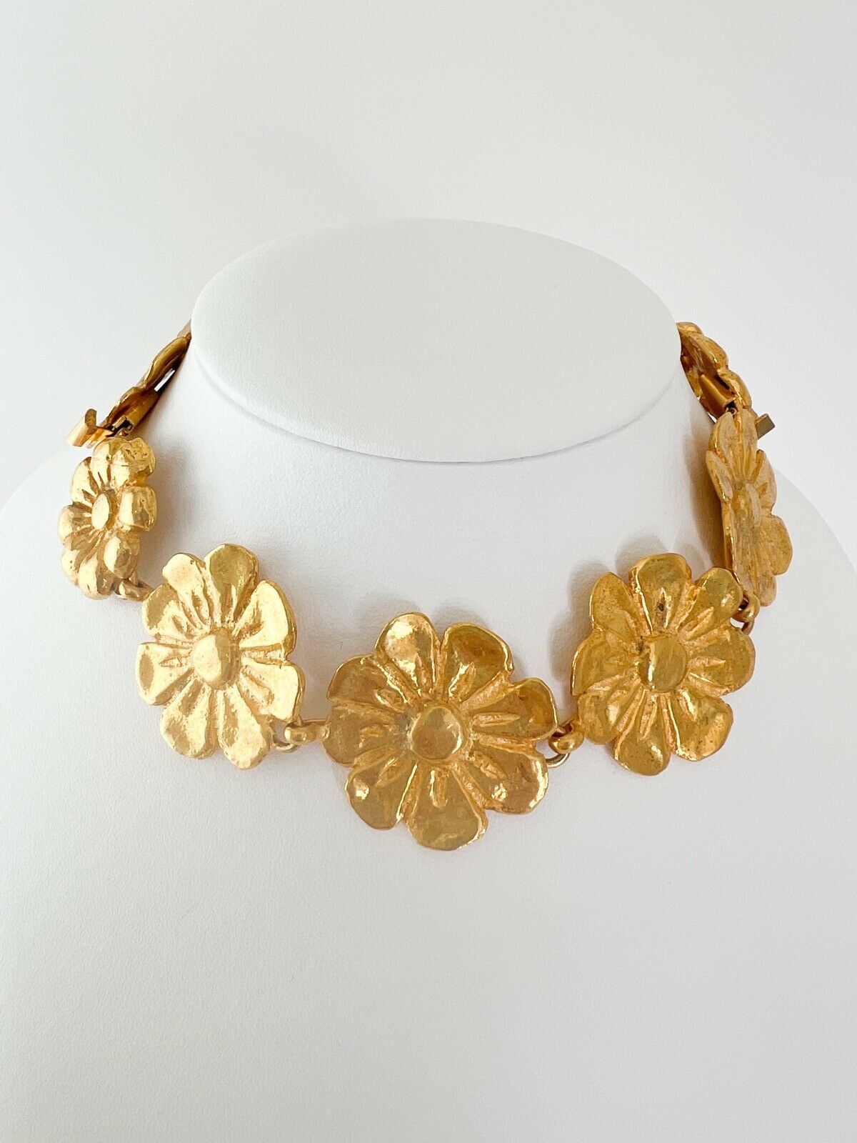 YSL Yves Saint Laurent Vintage Necklace Bracelet Floral Made in France