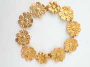 YSL Yves Saint Laurent Vintage Necklace Bracelet Floral Made in France