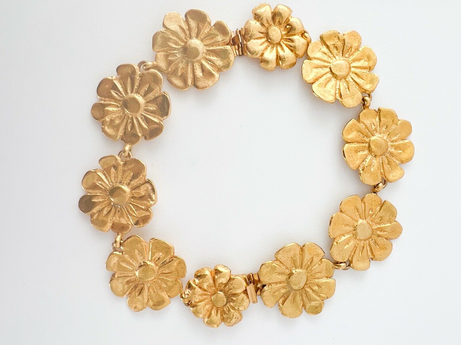 YSL Yves Saint Laurent Vintage Necklace Bracelet Floral Made in France