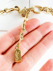 YSL Yves Saint Laurent Vintage Necklace Gold Charm