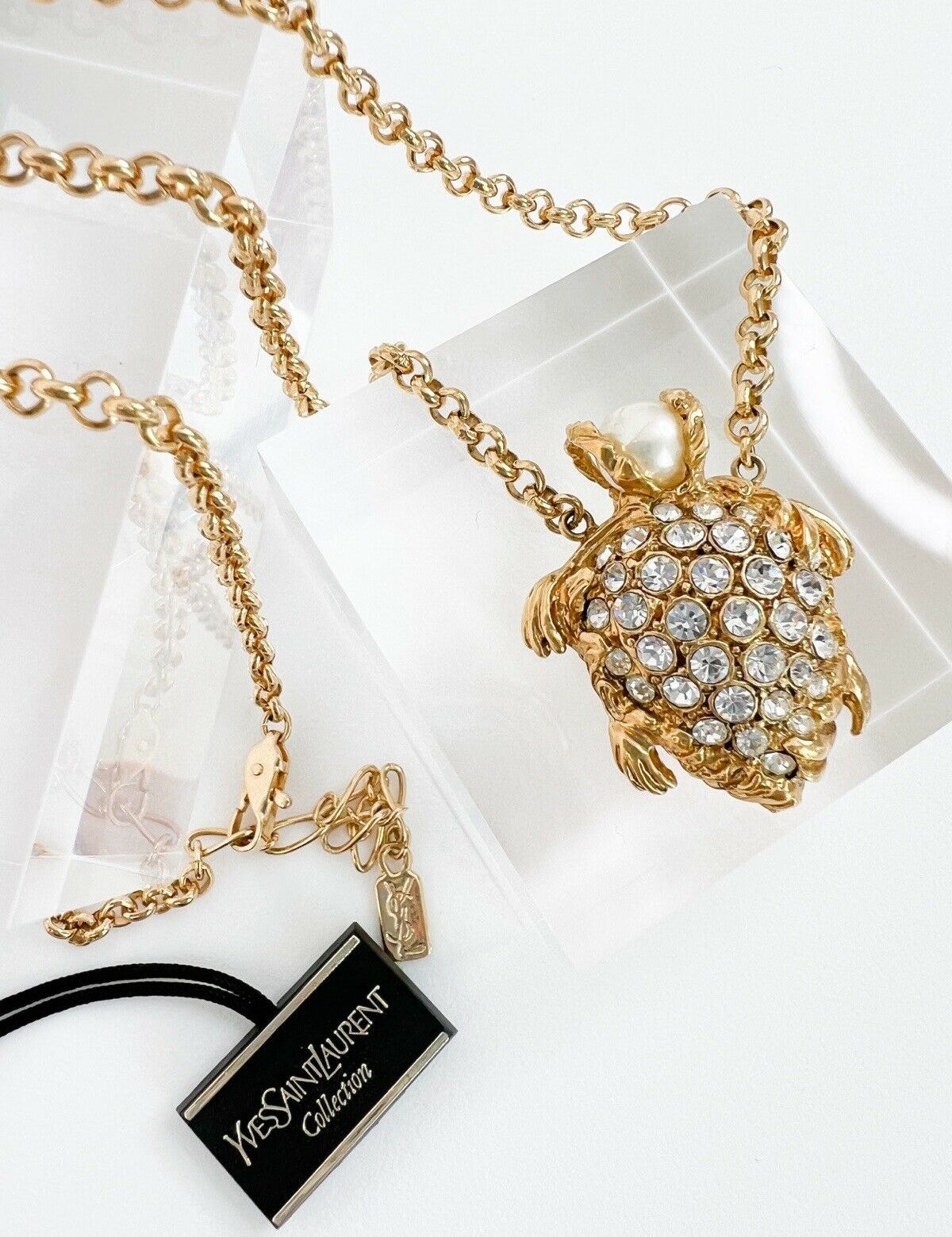 YSL Yves Saint Laurent Vintage Necklace Gold