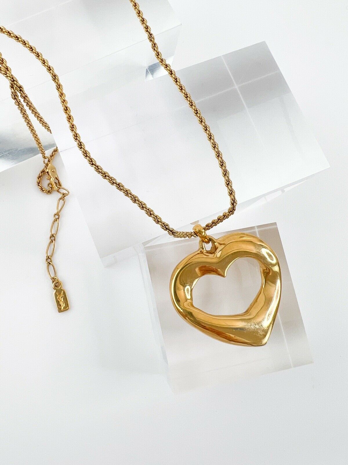 YSL Yves Saint Laurent Vintage Necklace Gold