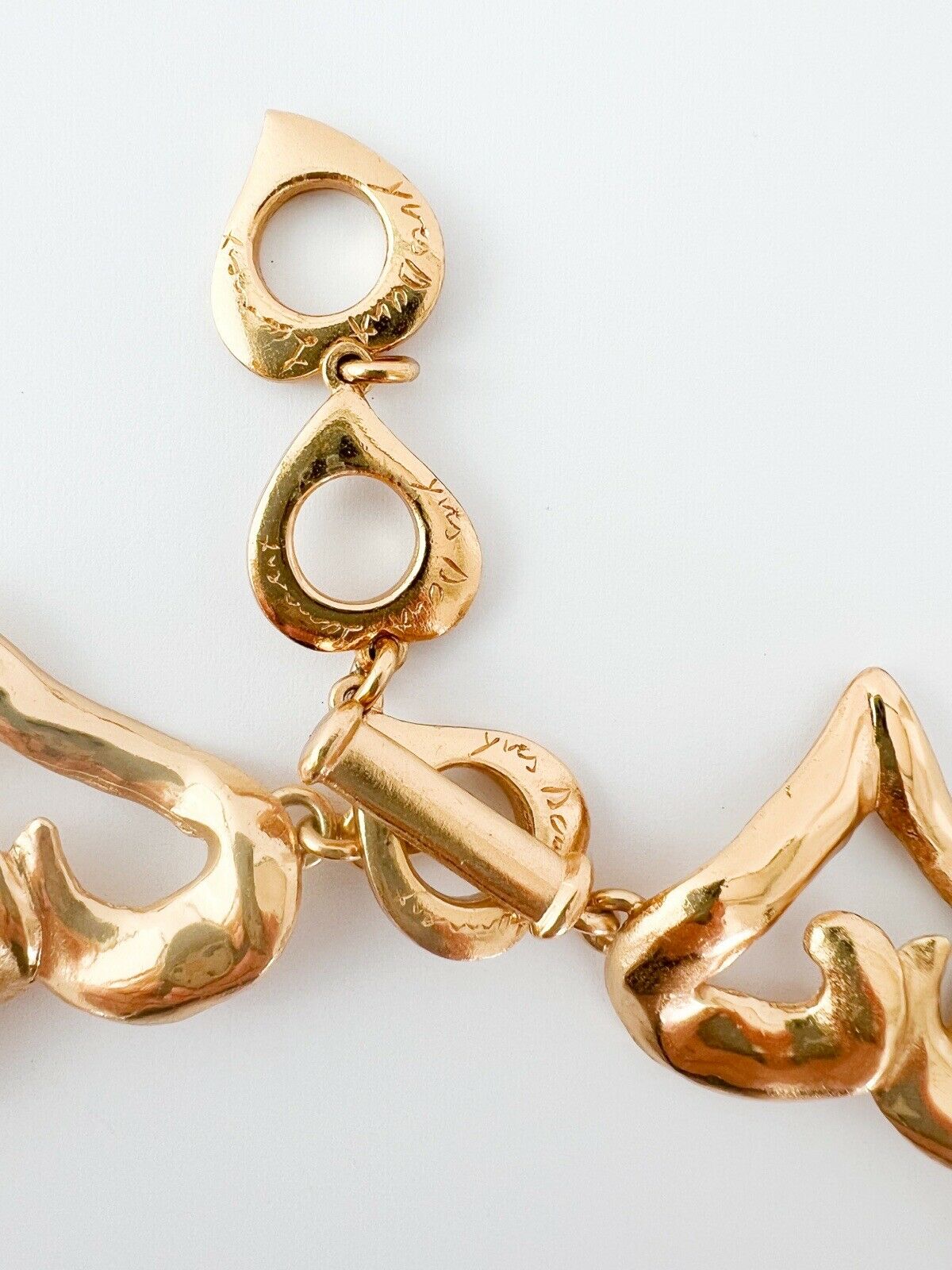 YSL Yves Saint Laurent Vintage Necklace Gold made in France