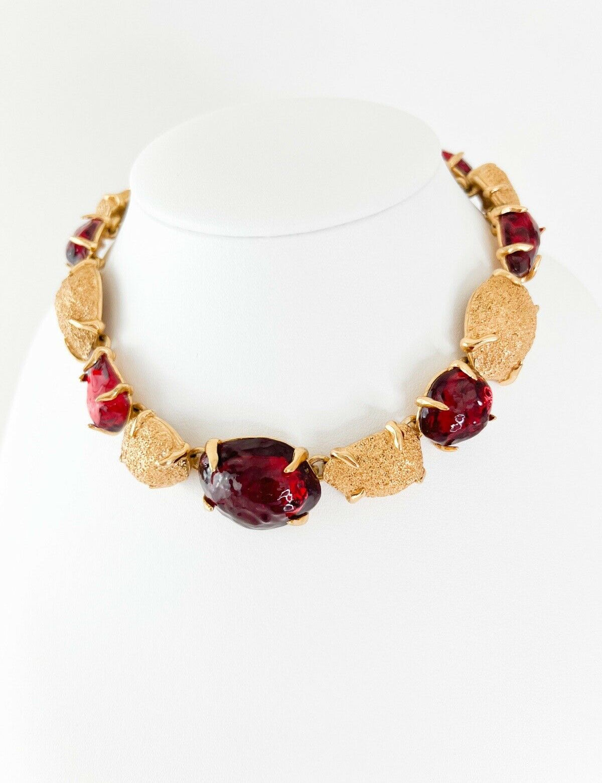 YSL Yves Saint Laurent Vintage Necklace Gold Made in France