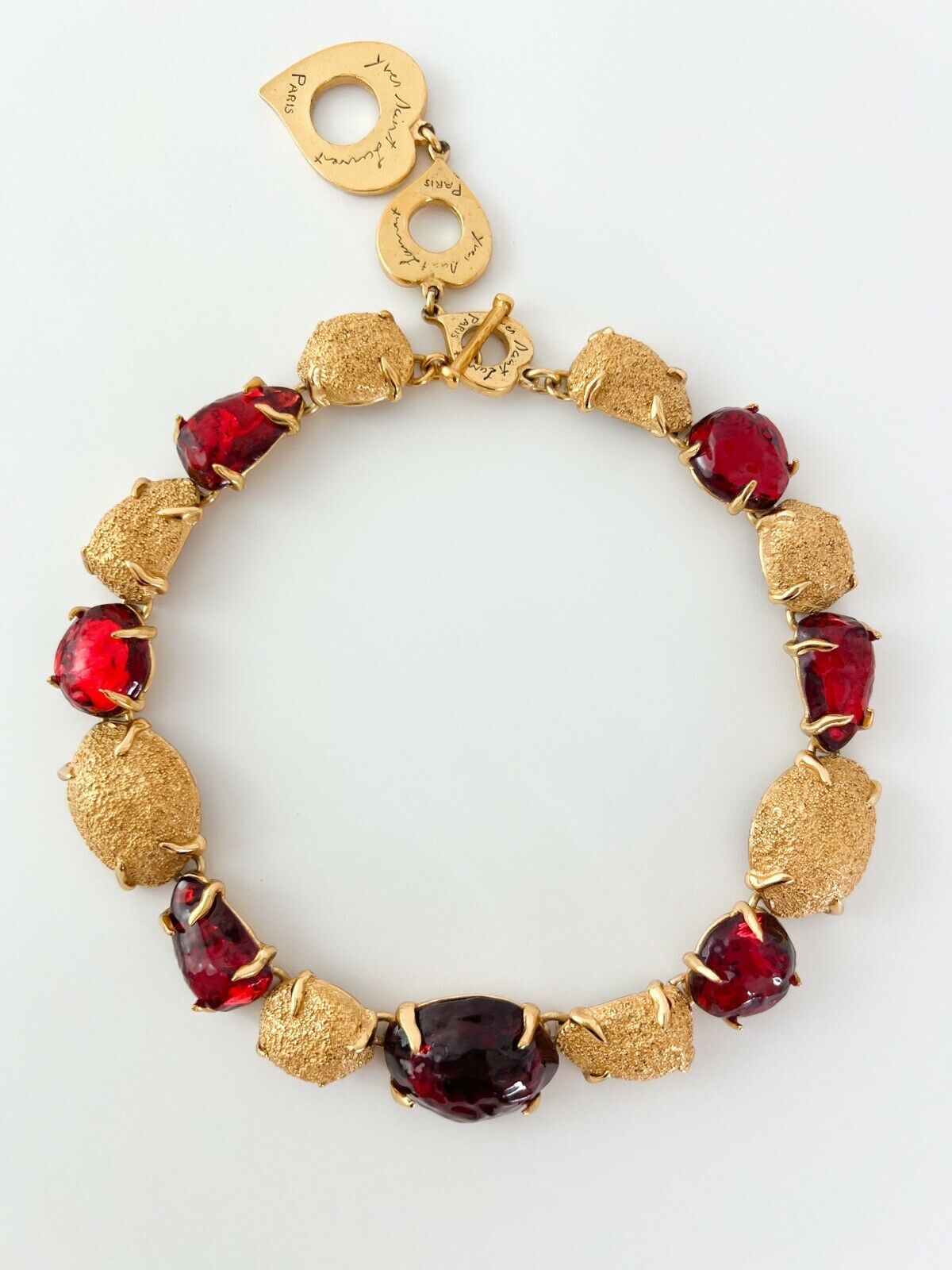 YSL Yves Saint Laurent Vintage Necklace Gold Made in France
