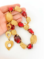 YSL Yves Saint Laurent Vintage Necklace Gold Made in France