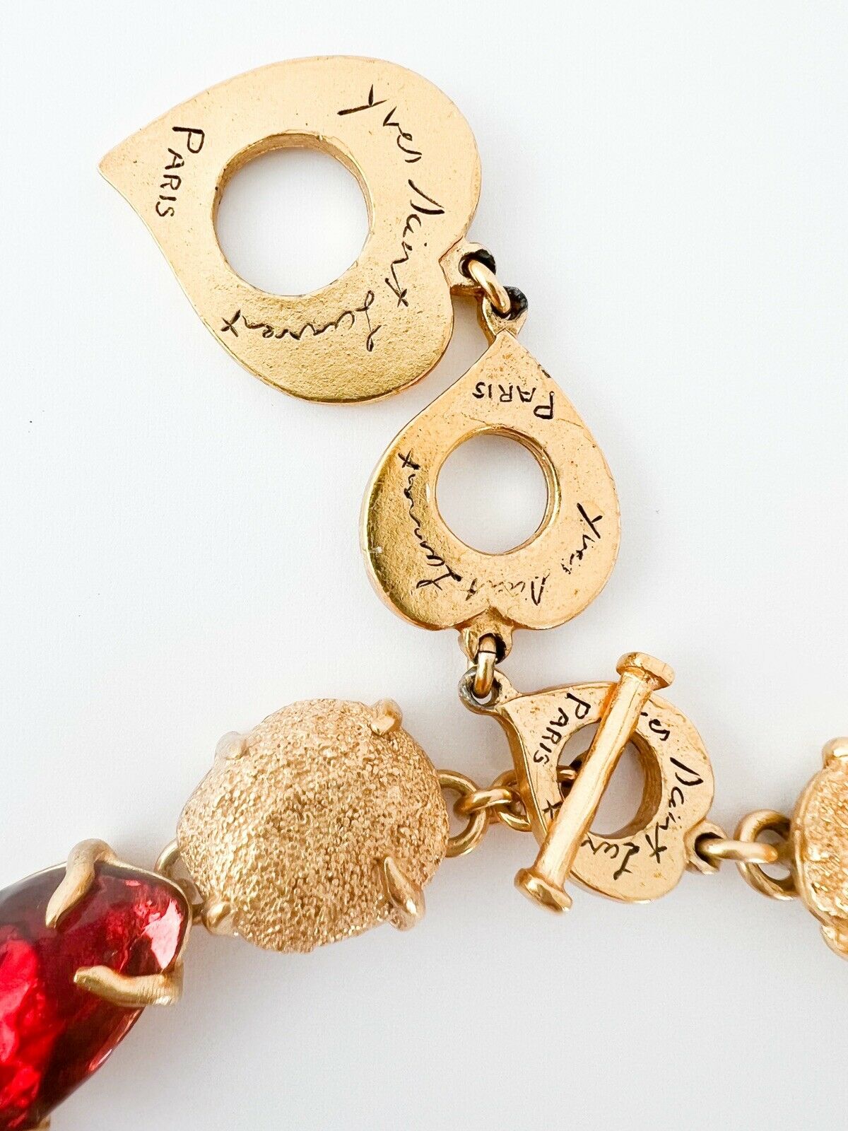 YSL Yves Saint Laurent Vintage Necklace Gold Made in France