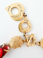 YSL Yves Saint Laurent Vintage Necklace Gold Made in France