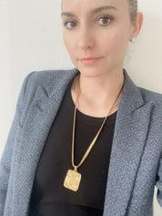 YSL Yves Saint Laurent Vintage Pendant Unisex Medallion