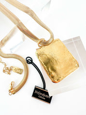 YSL Yves Saint Laurent Vintage Pendant Unisex Medallion