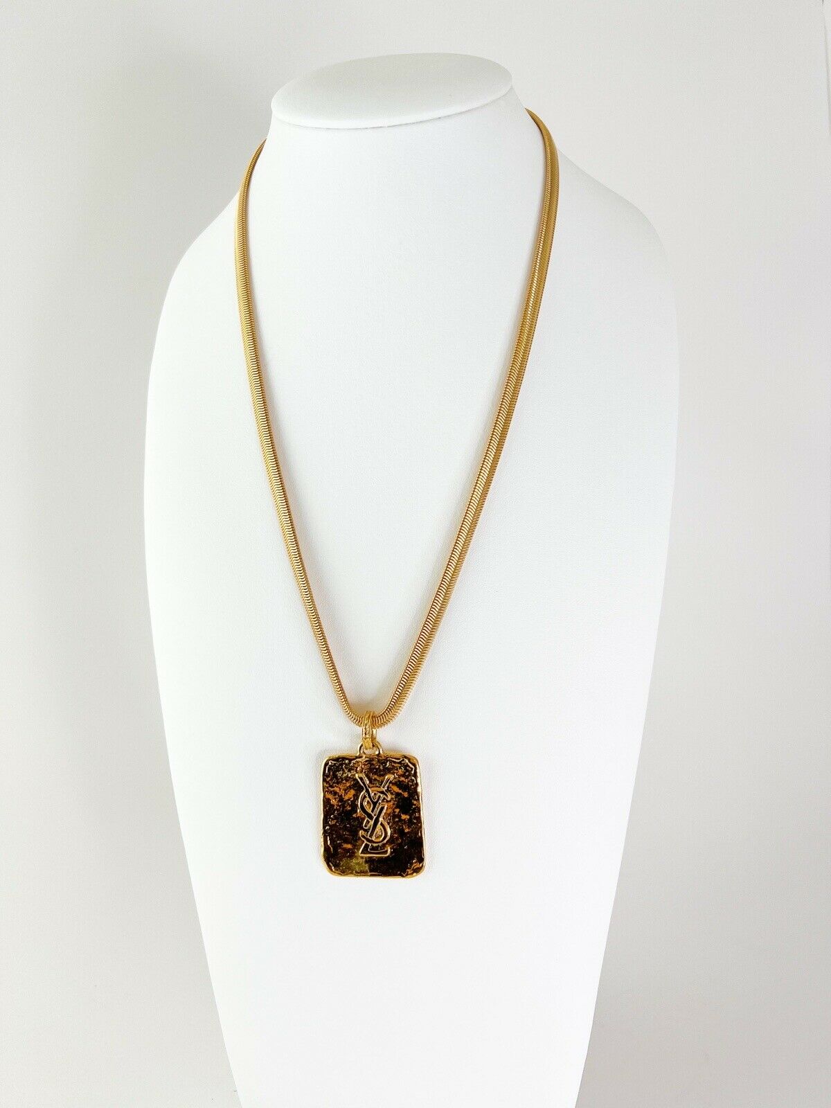 YSL Yves Saint Laurent Vintage Pendant Unisex Medallion