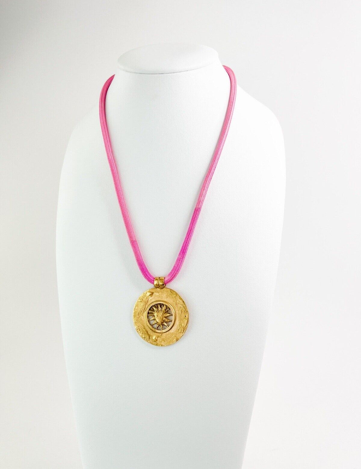 YSL Yves Saint Laurent Vintage Pendant Sun Face