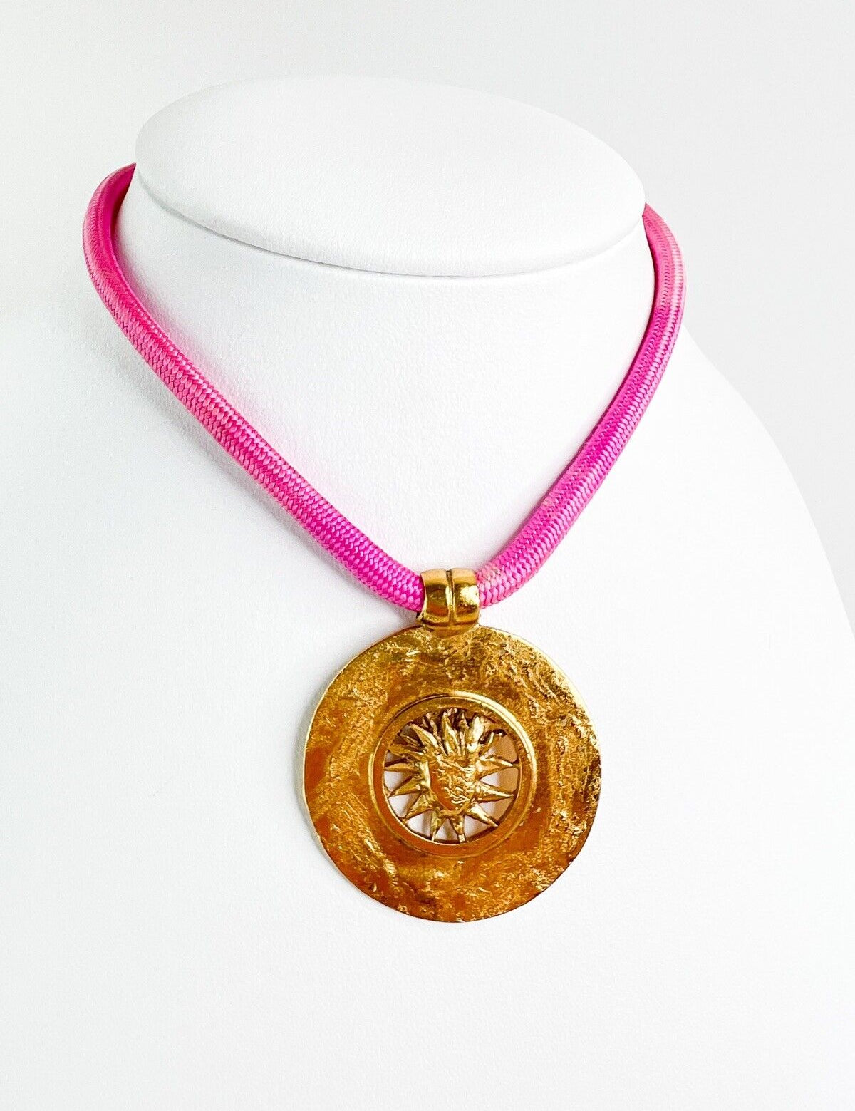 YSL Yves Saint Laurent Vintage Pendant Sun Face