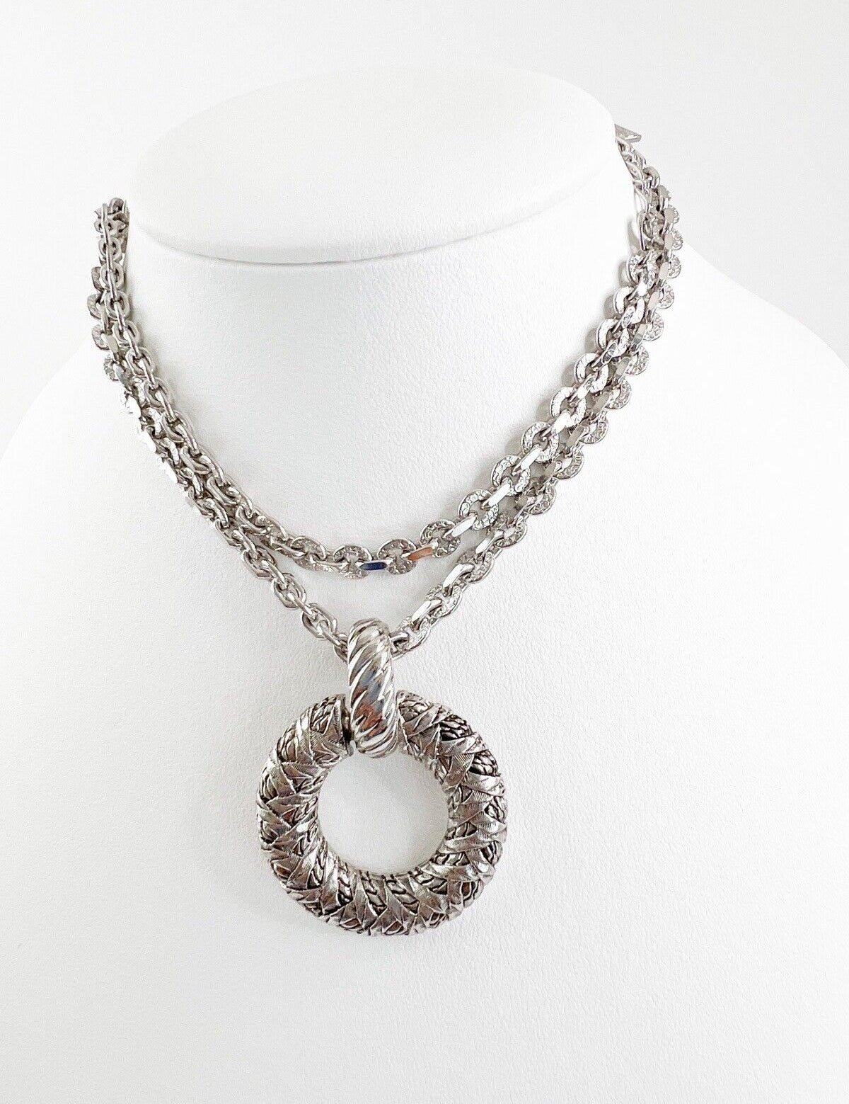 YSL Yves Saint Laurent Vintage Necklace Silver