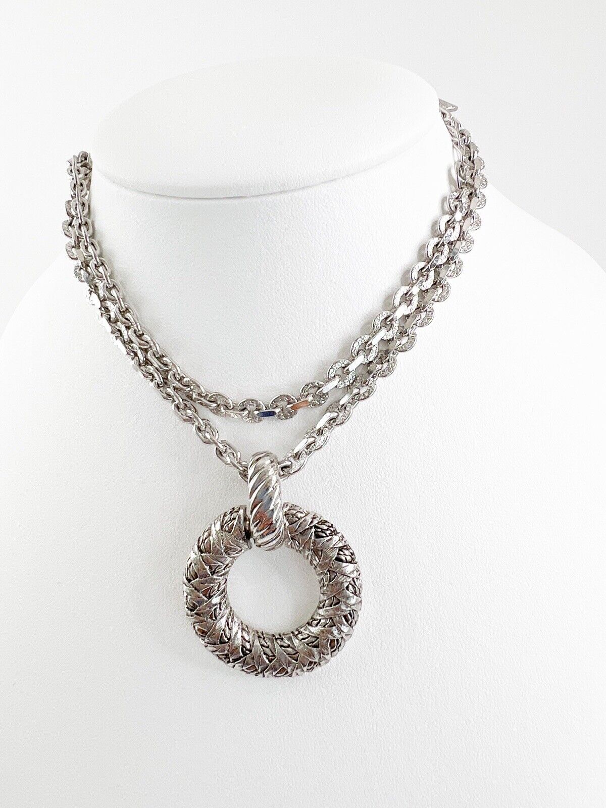 YSL Yves Saint Laurent Vintage Necklace Silver